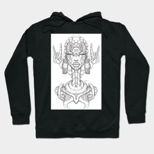 Alpha Black and White Hoodie